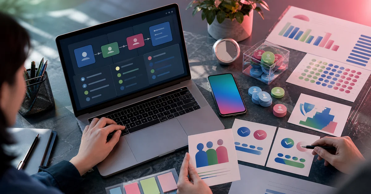 Unique editorial photo for Ultimate 2026 Guide to Facebook Contest Votes showing facebook workflow
