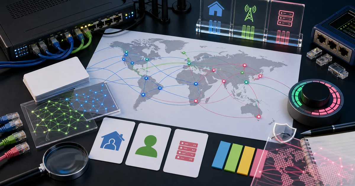 Unique editorial photo for Kupuj głosy IP — Kompletny przewodnik 2026 showing ip-network workflow